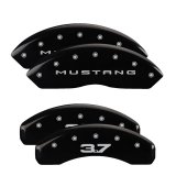 MGP Rear set 2 Caliper Covers Engraved Rear Tiffany Snake Yellow finish black ch thumbnail 5