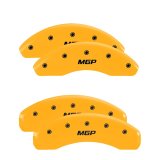 MGP 4 Caliper Covers Engraved Front & Rear MGP Yellow finish black ch thumbnail 5