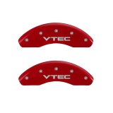 MGP 4 Caliper Covers Engraved Front & Rear Vtech Red finish silver ch thumbnail 7