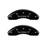 MGP 4 Caliper Covers Engraved Front & Rear Volt Black finish silver ch thumbnail 1