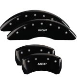 MGP 4 Caliper Covers Engraved Front & Rear MGP Black finish silver ch thumbnail 3