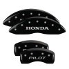 MGP 4 Caliper Covers Engraved Front Honda Engraved Rear Pilot/2016 Black finish silver ch thumbnail 8