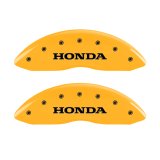 MGP 4 Caliper Covers Engraved Front Honda Engraved Rear Pilot/2016 Yellow finish black ch thumbnail 4