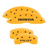 MGP 4 Caliper Covers Engraved Front Honda Engraved Rear Pilot/2016 Yellow finish black ch thumbnail 5