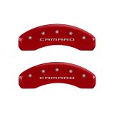 MGP 4 Caliper Covers Engraved Front & Rear Gen 5/Camaro Red finish silver ch thumbnail 6