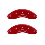 MGP 4 Caliper Covers Engraved Front & Rear Gen 5/SS Red finish silver ch thumbnail 4