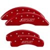 MGP 4 Caliper Covers Engraved Front & Rear Gen 5/SS Red finish silver ch thumbnail 5