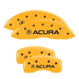 MGP 4 Caliper Covers Engraved Front & Rear MGP Yellow finish black ch thumbnail 6