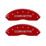MGP 4 Caliper Covers Gloss Red Engraved with Corvette C4 (Full Kit 4 Pieces) thumbnail 2