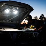 KC HiLiTES Cyclone 2in. LED Universal Under Hood Lighting Kit (Incl. 2 Cyclone Lights/Switch/Wiring) thumbnail 1
