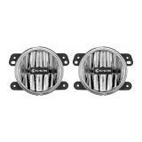 KC HiLiTES 10-18 Jeep JK 4in. Gravity G4 LED Light 10w SAE/ECE Clear Fog Beam (Pair Pack System) thumbnail 1