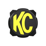 KC HiLiTES 6in. Hard Cover for Gravity Pro6 LED Lights (Single) - Black w/Yellow KC Logo thumbnail 1