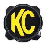KC HiLiTES 6in. Hard Cover for Gravity Pro6 LED Lights (Single) - Black w/Yellow KC Logo thumbnail 2
