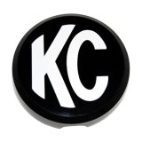 KC HiLiTES 6in. Round Hard Cover for Daylighter/SlimLite/Pro-Sport (Single) - Black w/White KC Logo thumbnail 6