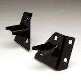 KC HiLiTES 86-95 Jeep YJ Windshield Hinge Light Mount Bracket Set (Pair) - Black thumbnail 2