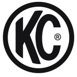 KC HiLiTES 8in. Round Soft Cover (Pair) - Black w/Yellow KC Logo thumbnail 6