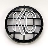 KC HiLiTES 6in. Round ABS Stone Guard for SlimLite/Daylighter Lights (Single) - Black/White KC Logo thumbnail 2