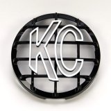 KC HiLiTES 6in. Round ABS Stone Guard for SlimLite/Daylighter Lights (Single) - Black/White KC Logo thumbnail 3