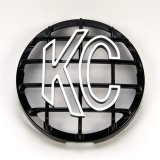 KC HiLiTES 6in. Round ABS Stone Guard for SlimLite/Daylighter Lights (Single) - Black/White KC Logo thumbnail 5