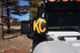 KC HiLiTES 6in. Round Soft Cover (Pair) - Black w/Yellow KC Logo thumbnail 7