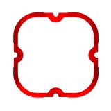 KC HiLiTES FLEX ERA 4 Color Bezel Ring Red (ea) thumbnail 2