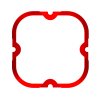 KC HiLiTES FLEX ERA 4 Color Bezel Ring Red (ea) thumbnail 9