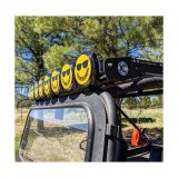 KC HiLiTES 6in. Hard Cover for Gravity Pro6 LED Lights (Single) - Smiley Face- Yellow/Black KC Logo thumbnail 5