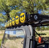 KC HiLiTES 6in. Hard Cover for Gravity Pro6 LED Lights (Single) - Smiley Face- Yellow/Black KC Logo thumbnail 7