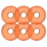 KC HiLiTES Cyclone V2 LED - Replacement Lens - Amber - 6-PK thumbnail 1