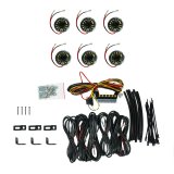 KC HiLiTES Cyclone V2 LED - Rock Light - 6-Light System - Clear - 5W Flood Beam thumbnail 1