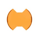 KC HiLiTES SlimLite 8in. LED Light Shield (Shield Only) - Amber thumbnail 1