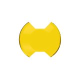 KC HiLiTES SlimLite 8in. LED Light Shield SAE Driving (Shield Only) - Selective Yellow thumbnail 1