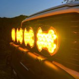 KC HiLiTES SlimLite 8in. LED Light Shield SAE Driving (Shield Only) - Selective Yellow thumbnail 4