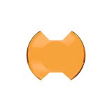 KC HiLiTES SlimLite 8in. LED Light Shield Driving (Shield Only) - Amber thumbnail 1