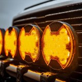 KC HiLiTES SlimLite 8in. LED Light Shield Driving (Shield Only) - Amber thumbnail 2