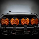 KC HiLiTES SlimLite 8in. LED Light Shield Driving (Shield Only) - Amber thumbnail 5