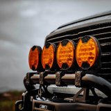 KC HiLiTES SlimLite 8in. LED Light Shield Driving (Shield Only) - Amber thumbnail 6