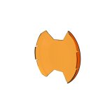 KC HiLiTES SlimLite 8in. LED Light Shield Driving (Shield Only) - Amber thumbnail 9