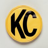 KC HiLiTES Retro 6in Yellow Vinyl Light Cover w/ Black KC Logo (Pair) thumbnail 1