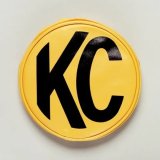KC HiLiTES Retro 6in Yellow Vinyl Light Cover w/ Black KC Logo (Pair) thumbnail 3