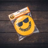 KC HiLiTES Retro 8in Round Yellow Vinyl Light Cover w/ Black KC The Original Logo (Pair) thumbnail 1