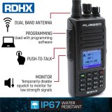 Rugged Radios WATERPROOF - Rugged RDH-X - Bus Band 2-Way Radio - Digital and Analog / Safety Yellow thumbnail 1