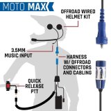 Rugged Radios MOTO MAX Comm Kit w/ HD OFFROAD Cables With V3 - Business Band Radio thumbnail 1