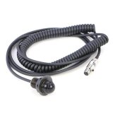Rugged Radios Hole Mount Steering Wheel Push to Talk Cable (PTT) with Coil Cord for Intercoms thumbnail 1