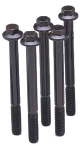 ARP M8 x 1.25 40mm Hex Black Oxide Bolts (5/pkg) thumbnail 3