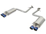 aFe Takeda 16-17 Lexus RC 200T 2.0L (t) 2in. SS Axle-Back Exhaust System w/Polished Blue Tips thumbnail 2