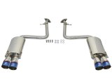 aFe Takeda 16-17 Lexus RC 200T 2.0L (t) 2in. SS Axle-Back Exhaust System w/Polished Blue Tips thumbnail 7