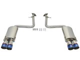 aFe Takeda 16-17 Lexus RC 200T 2.0L (t) 2in. SS Axle-Back Exhaust System w/Polished Blue Tips thumbnail 9