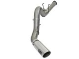 aFe LARGE BORE HD 5in 409-SS DPF-Back Exhaust w/Polished Tip 2017 Ford Diesel Trucks V8 6.7L (td) thumbnail 2