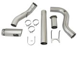 aFe LARGE BORE HD 5in 409-SS DPF-Back Exhaust w/Polished Tip 2017 Ford Diesel Trucks V8 6.7L (td) thumbnail 4